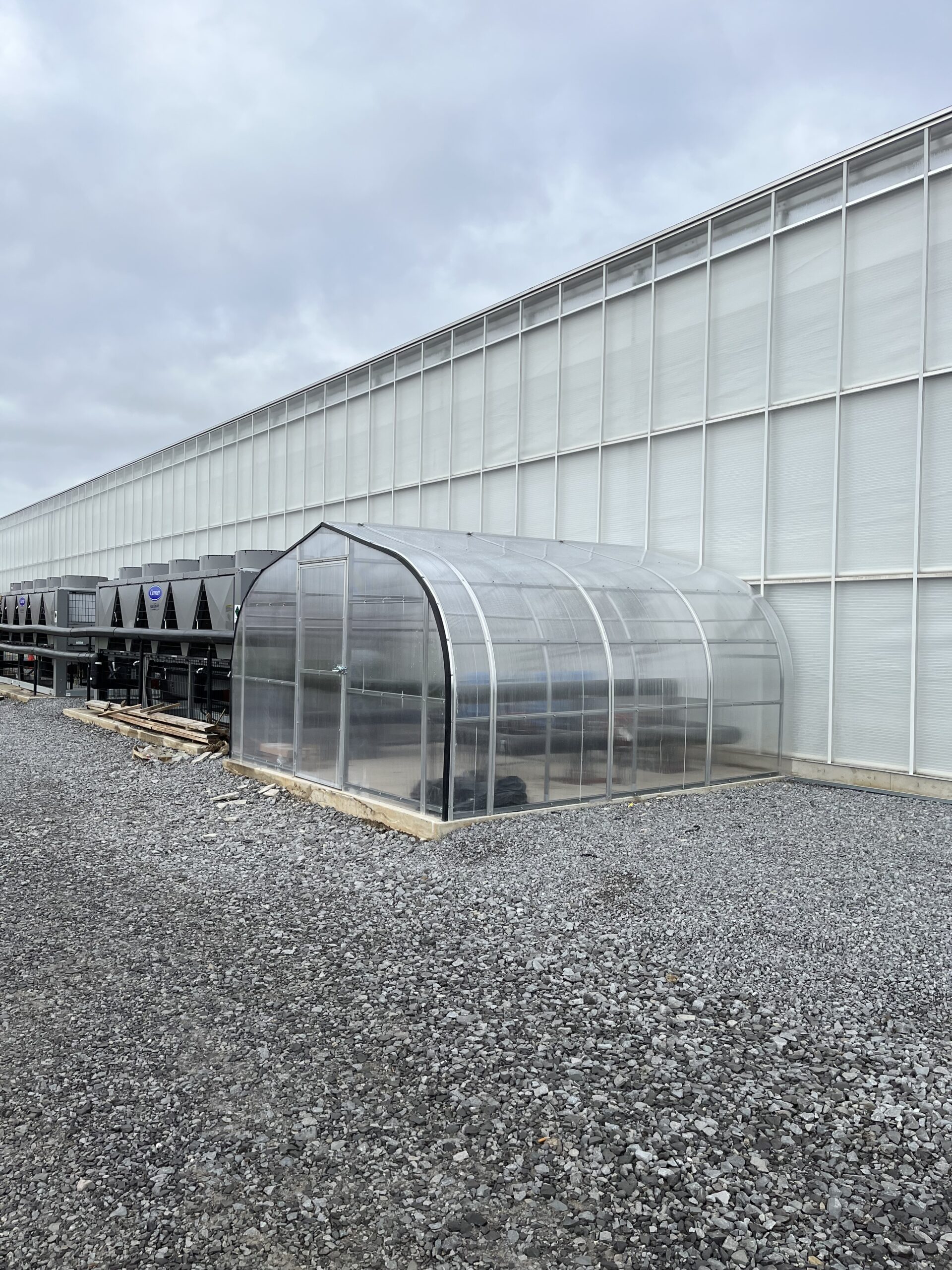 Greenhouse additions on a building